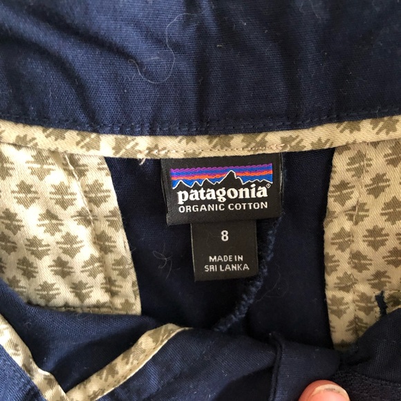 Patagonia Stretch All-Wear Cotton Shorts Blue Sz 8 - Picture 3 of 3